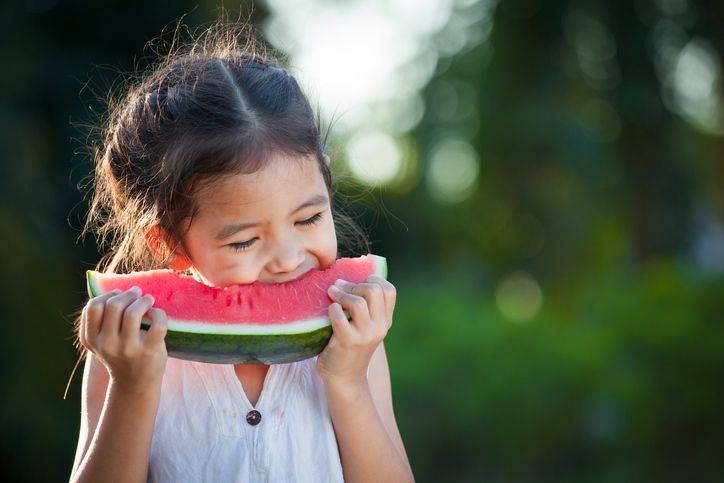 Harbor City — Kid Eating Watermelon in Torrance, CA Harbor City — Kid Eating Watermelon in Torrance, CA