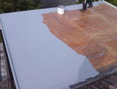 Fibreglass flat roofs