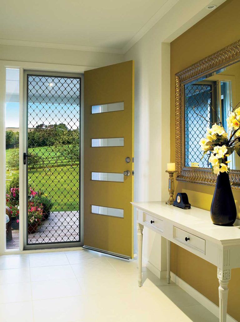 Front Security Screen Door — Glass & Aluminium Windows & Doors In Yeppoon, QLD