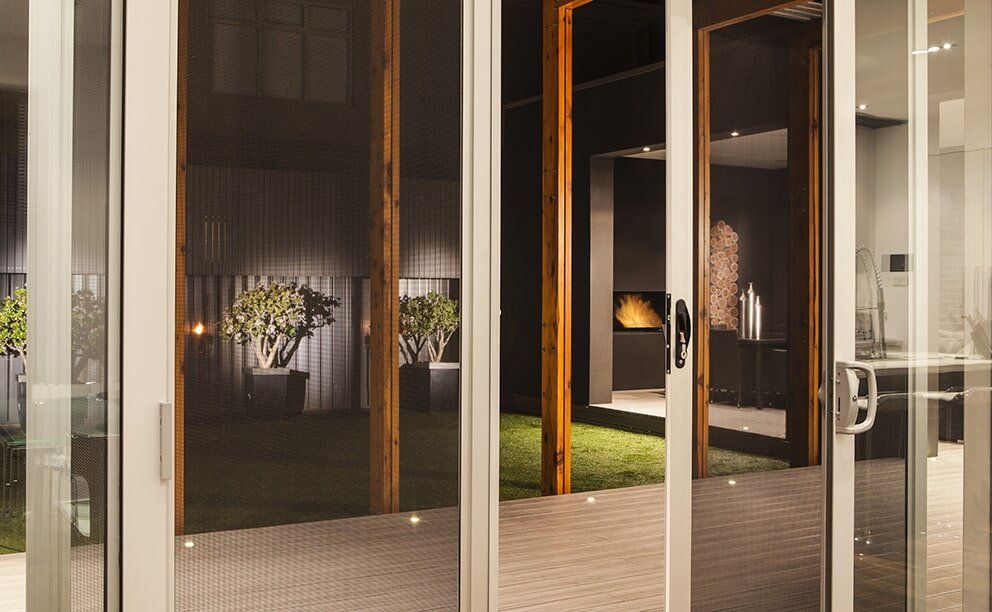 Glass Patio Door — Glass & Aluminium Windows & Doors In Yeppoon, QLD