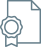 Document icon with a small gear symbol in the lower left corner