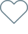 Outline of a heart icon on a white background