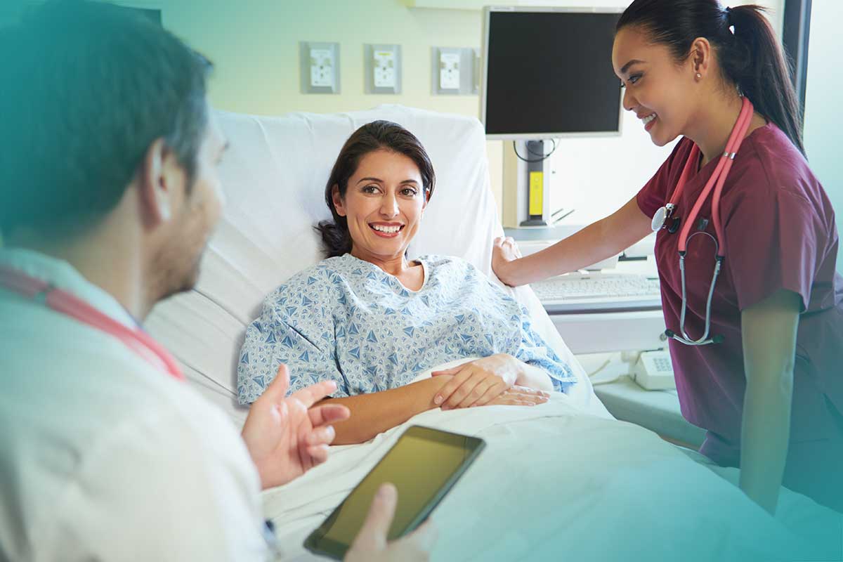 patient in bed