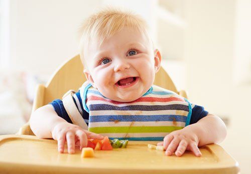 baby in high chair
