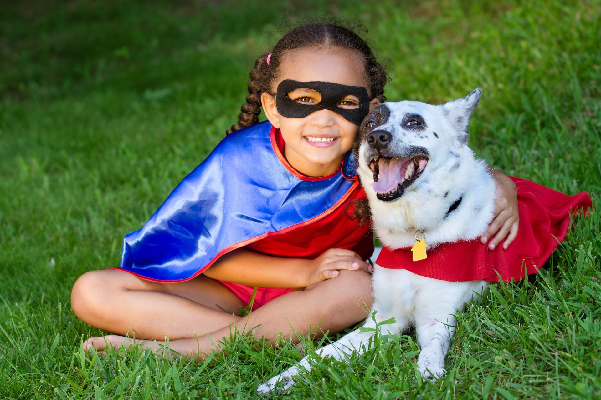 girl with dog
