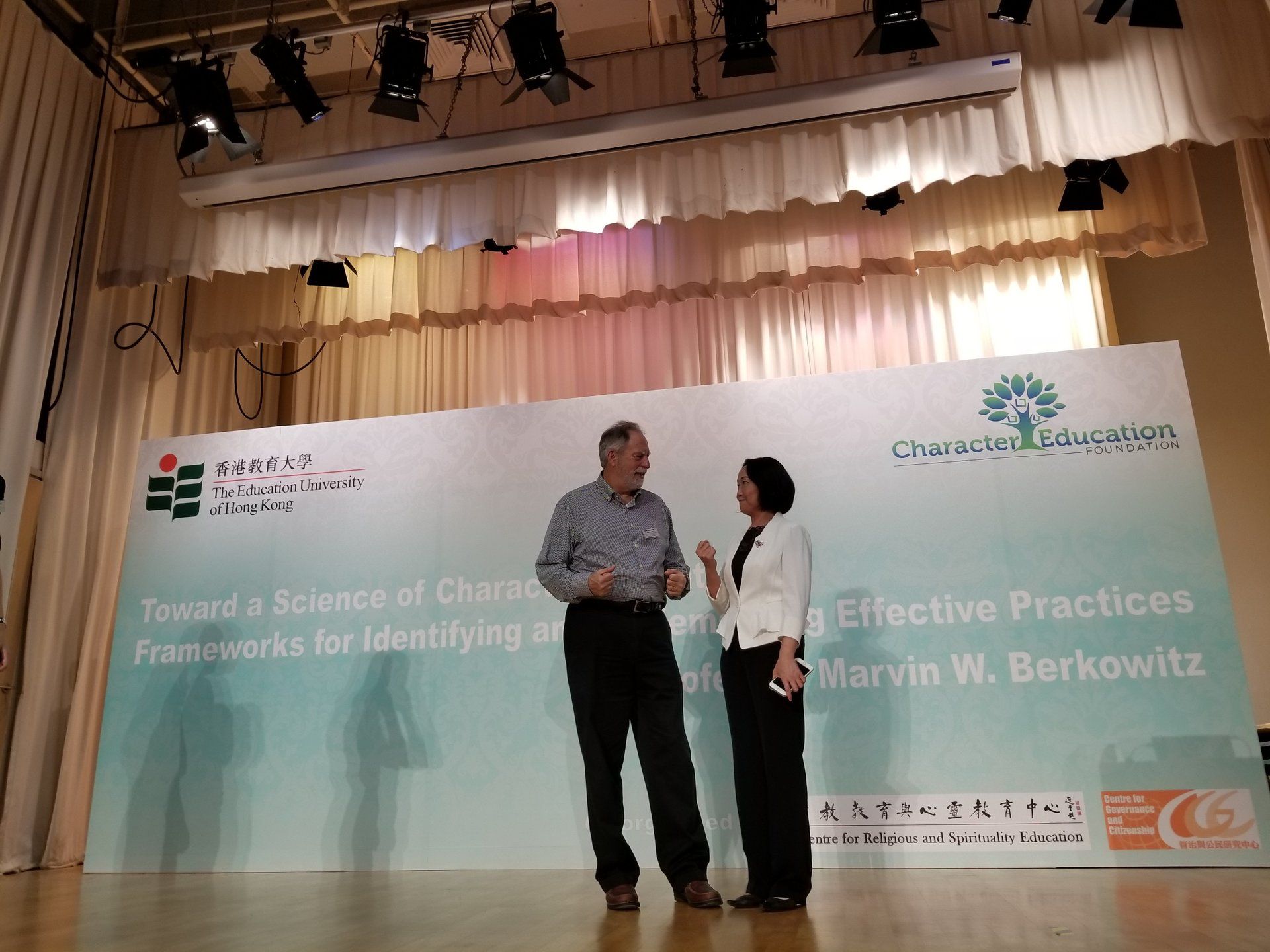 Professor Marvin W. Berkowitz Presentation and talk at The Education University of Hong Kong