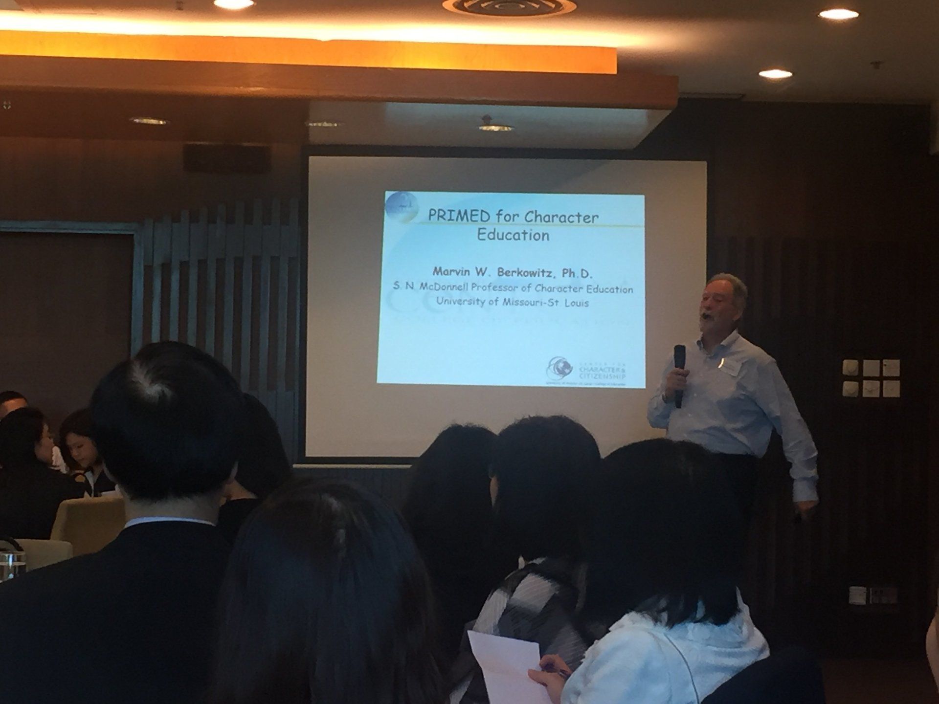 Professor Marvin W. Berkowitz Luncheon with Principals and Teachers