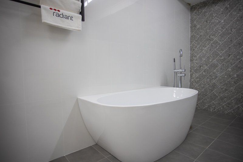 tub in newly remodeled bathroom