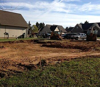 Empty Lot Space in a Housing Subdivision — Construction contractors in Cleveland, TN Empty Lot Space in a Housing Subdivision — Construction contractors in Cleveland, TN