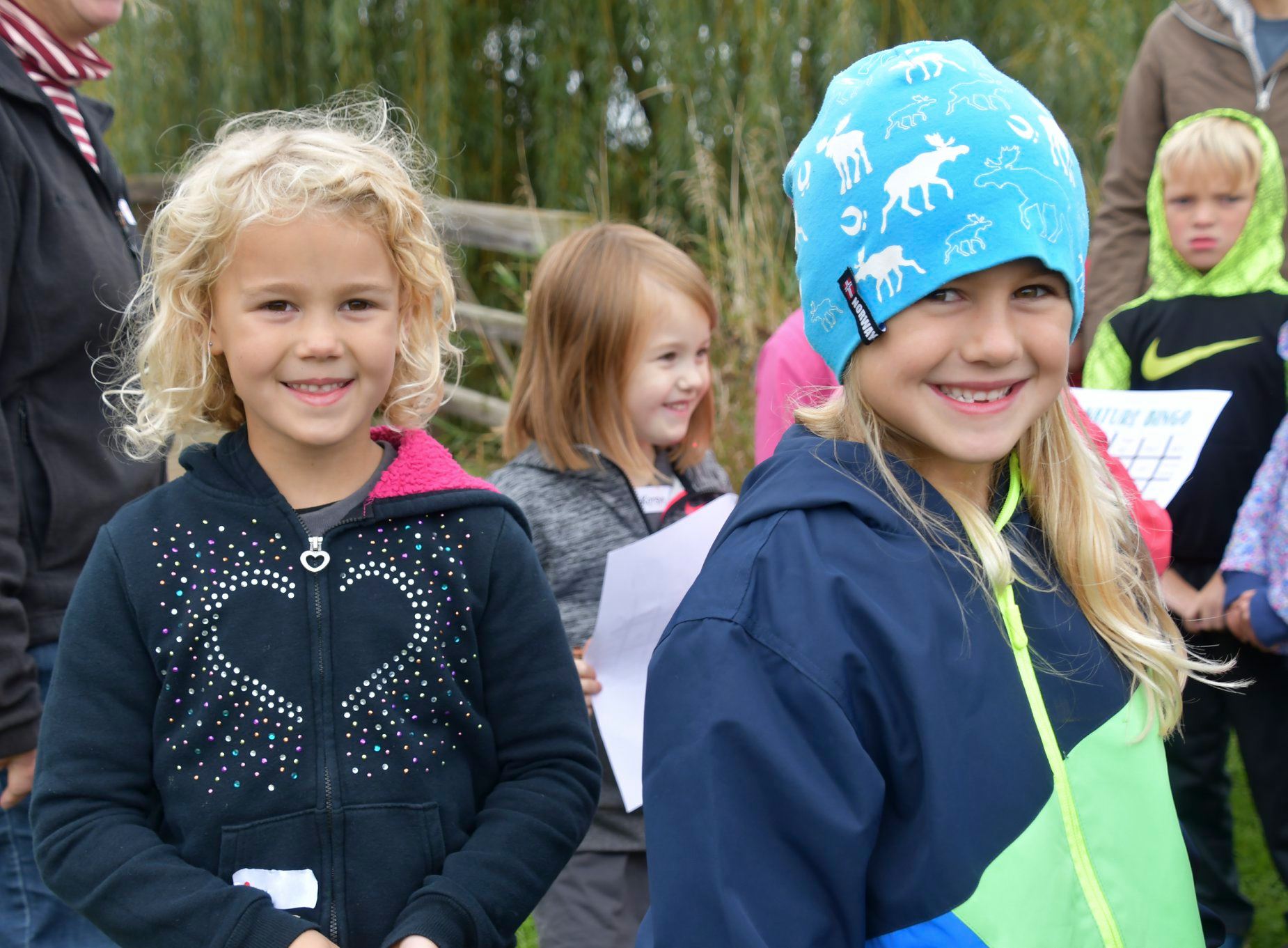 Girls enjoying the outdoors on a Foxtail Meadow Tour