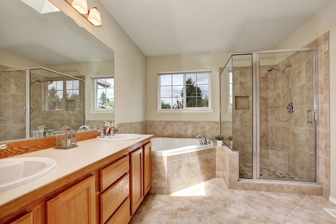 Window Glass Replacement — Big Mirror and A Glass Door in Yorba Linda, CA