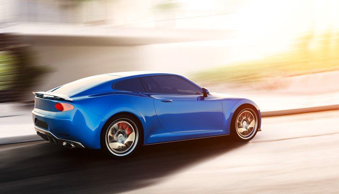 Paint Repair — Blue Car in Sandy, UT Paint Repair — Blue Car in Sandy, UT