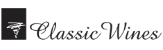 A black and white logo for classic wines.