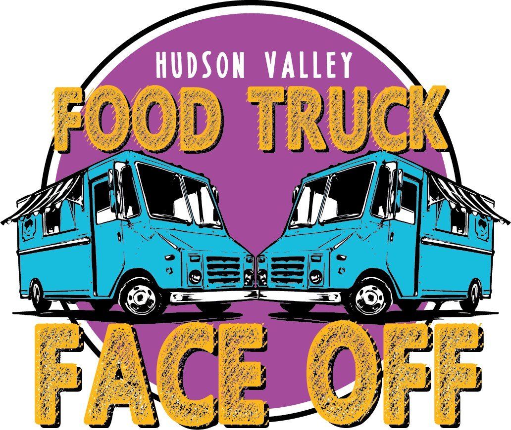 A logo for hudson valley food truck face off