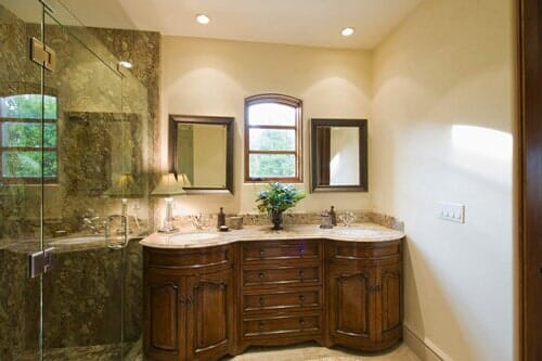 Bathroom with two sinks - bathroom remodeling in Piscataway, NJ