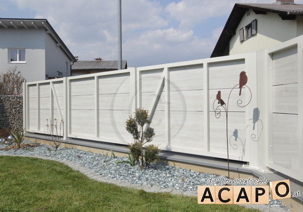 Zaun Tor Fassadenplatten