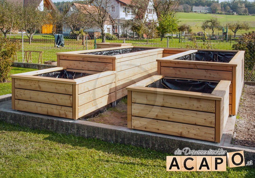 Hochbeet U-Form Lärche