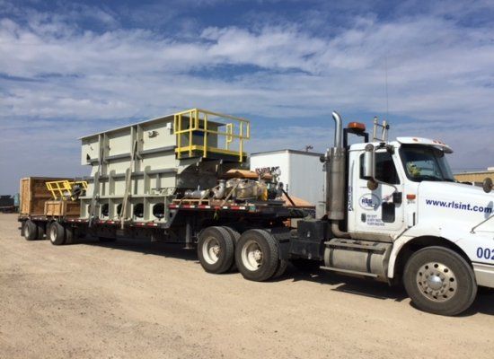 Freight company preparing an international transportation service