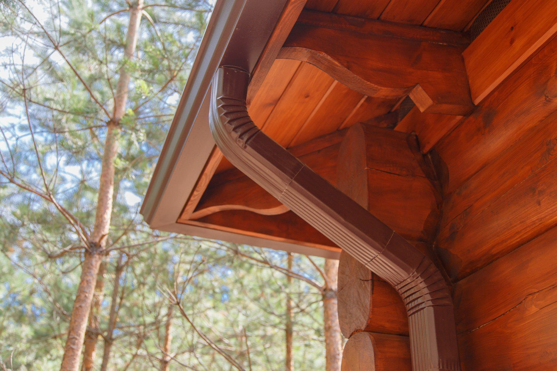 White Gutter on a Home — Silverton, OR — J & M Gutter Inc. White Gutter on a Home — Silverton, OR — J & M Gutter Inc.