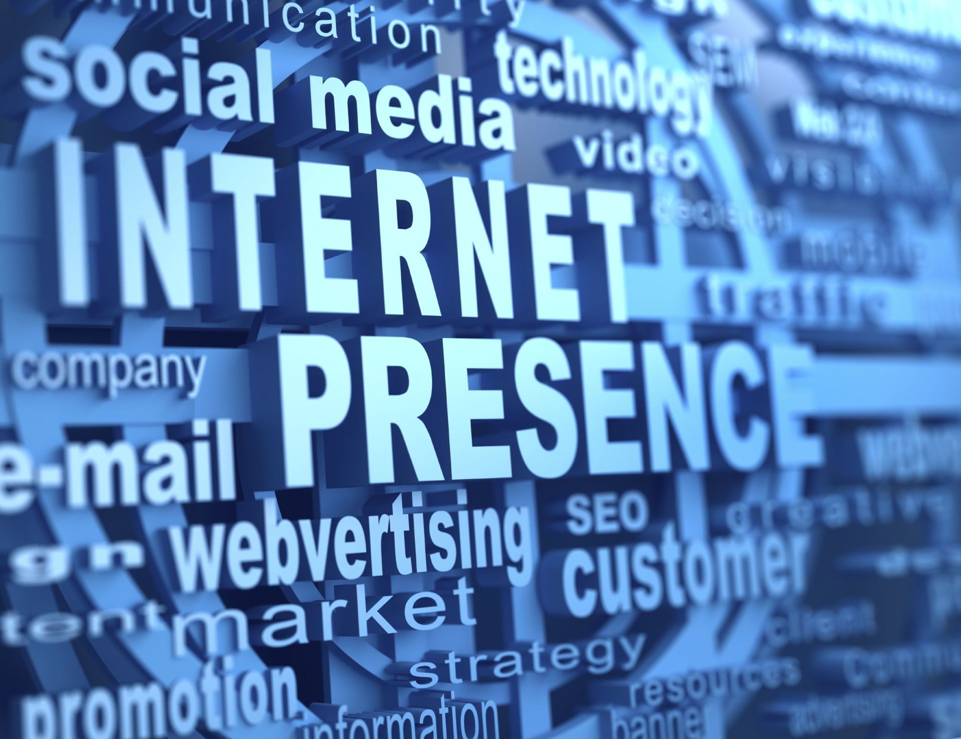 The word internet is surrounded by other words