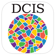 A colorful circle with the word dcis on it