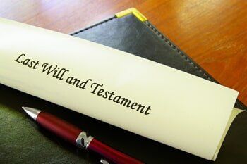 Last will and testament sign Last will and testament sign