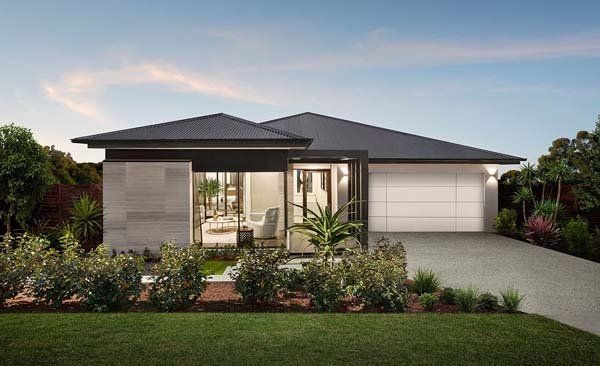 house with new garage