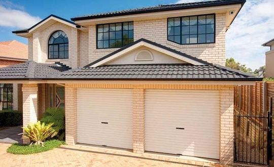 house with roll-a doors