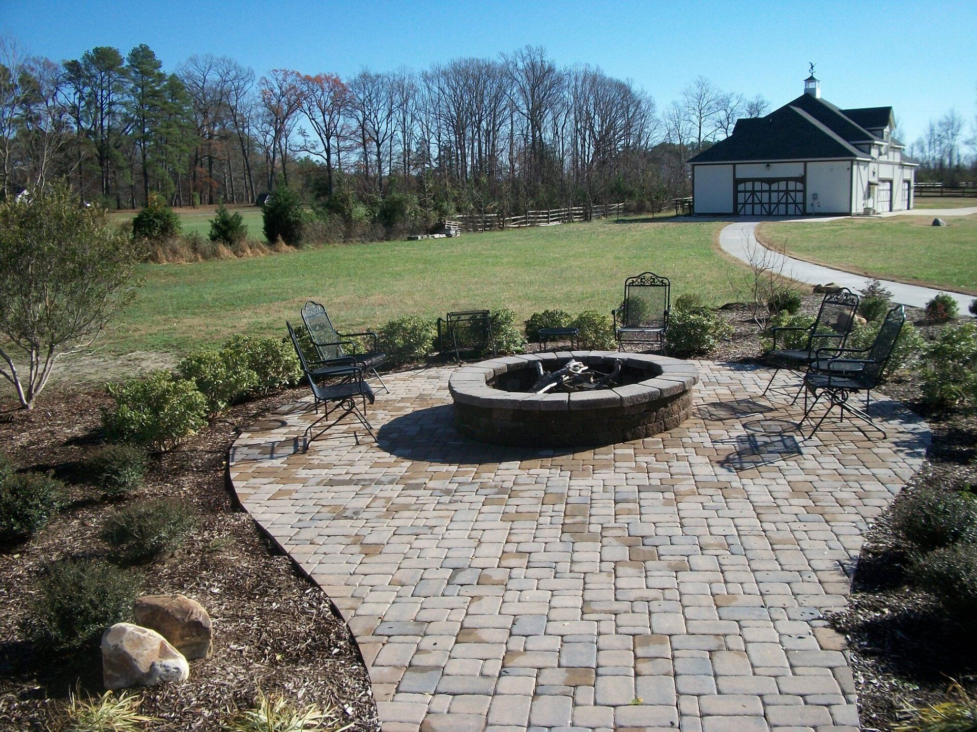 Sellers Firepit — Chesapeake, VA — Brooks Landscaping, Inc.