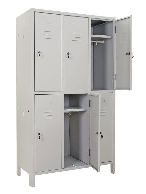 monoblocco con 6 armadietti