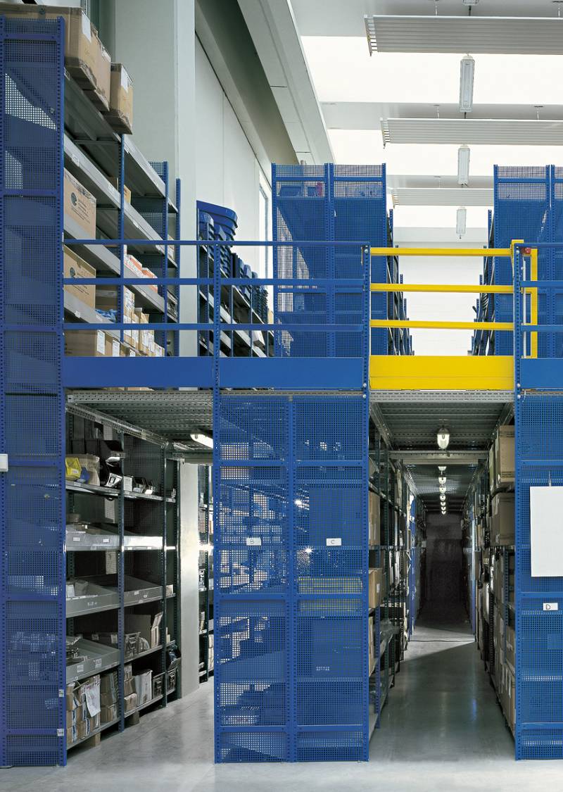 scaffalature blu