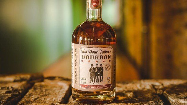 Bottle of New York Yankee Bourbon whiskey at Devil's Elbow Smokehouse & Bar in Vancouver.