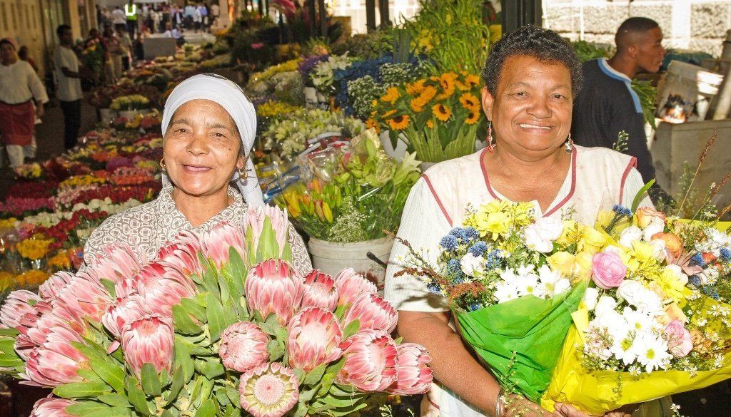 Flower sellers, Le Cap, Afrique du Sud