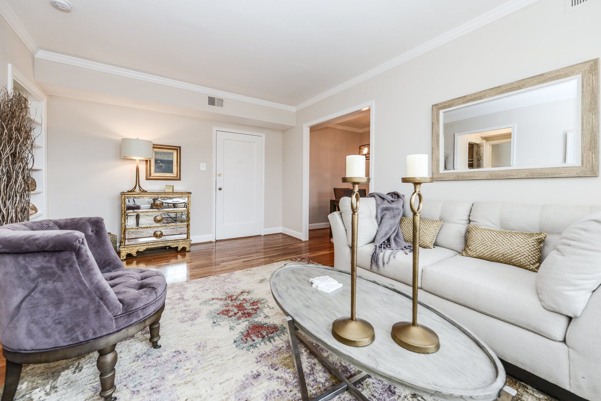 Create a warm conversation area in your apartment home