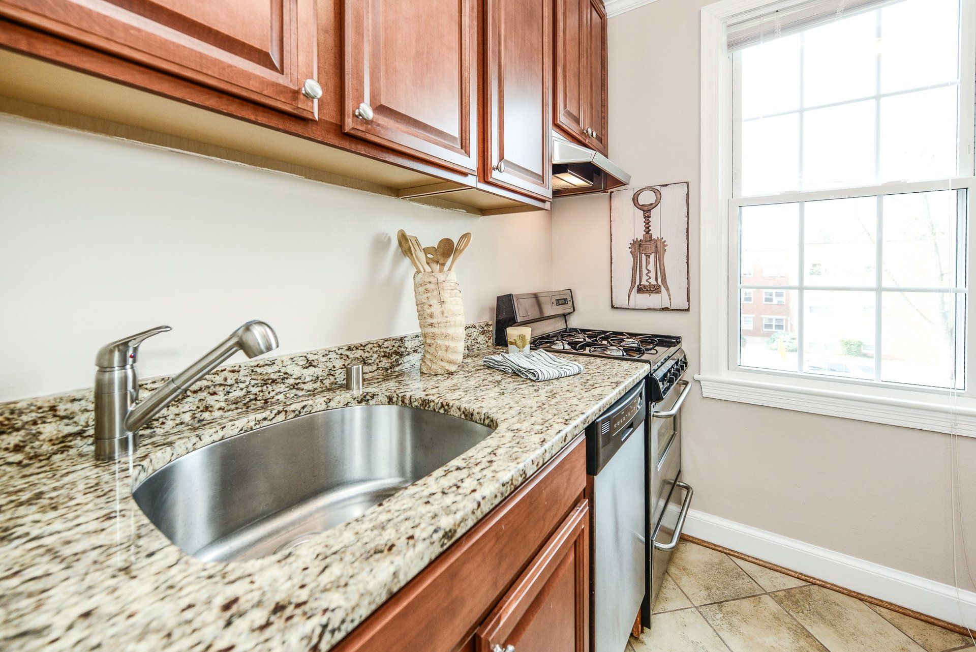 Gourmet Cook's Kitchen with Stainless Steel Appliances