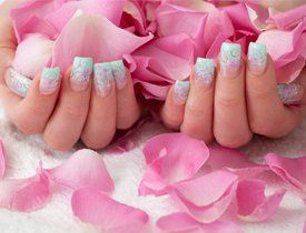 Model Showcasing Newly Manicured Nails Model Showcasing Newly Manicured Nails