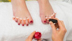Customer Getting a Pedicure Customer Getting a Pedicure