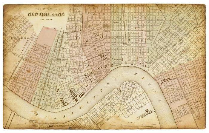 Map of New Orleans
