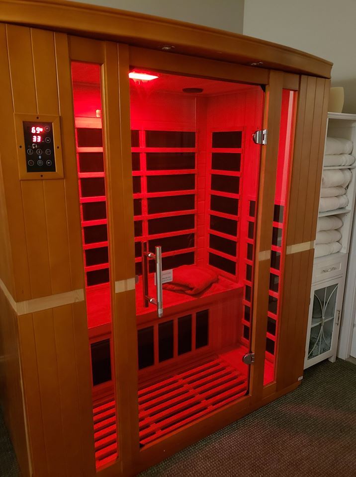 A Cabinet with Red Light — Oceanport, NJ — Red Birch Spa
