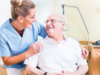 Nurse and Happy Patient - Nursing Home in Marengo, IL