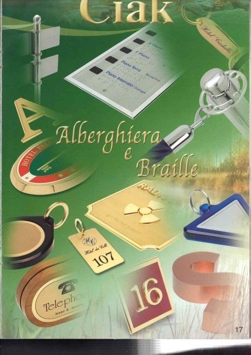 Targhe alberghiere e braille