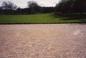 wide block paved drive