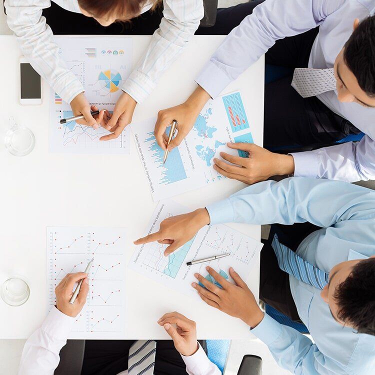 Meeting With Diagram And Graph — Auditing & Compliance in Manoora, QLD