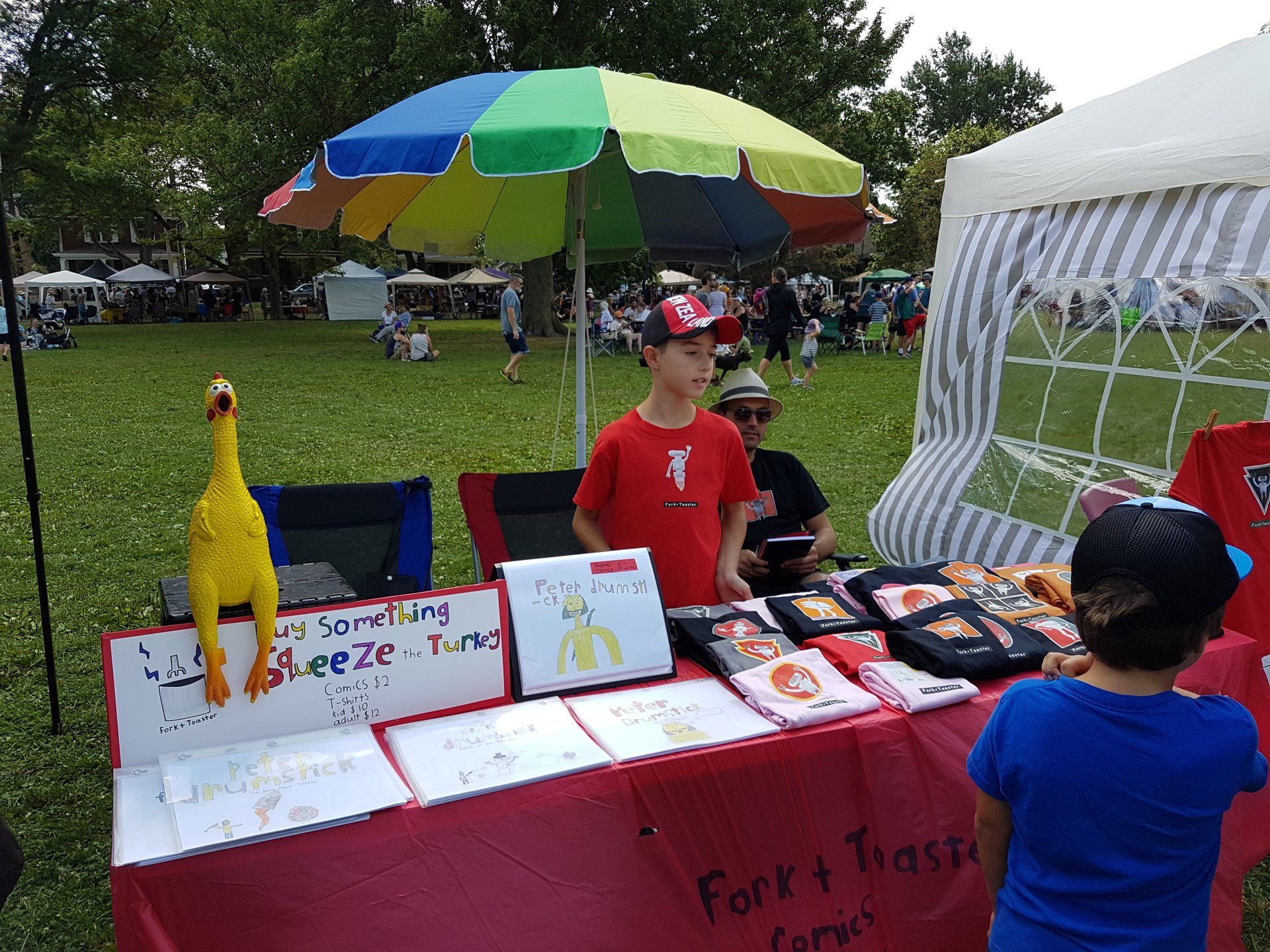 Max's stall at Gathering on the Green, Wortley.