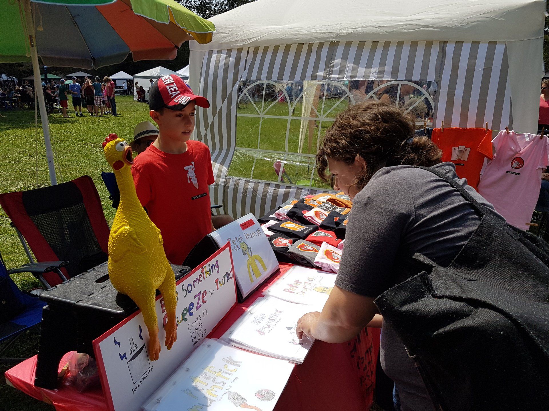 Max's stall at Gathering on the Green, Wortley.