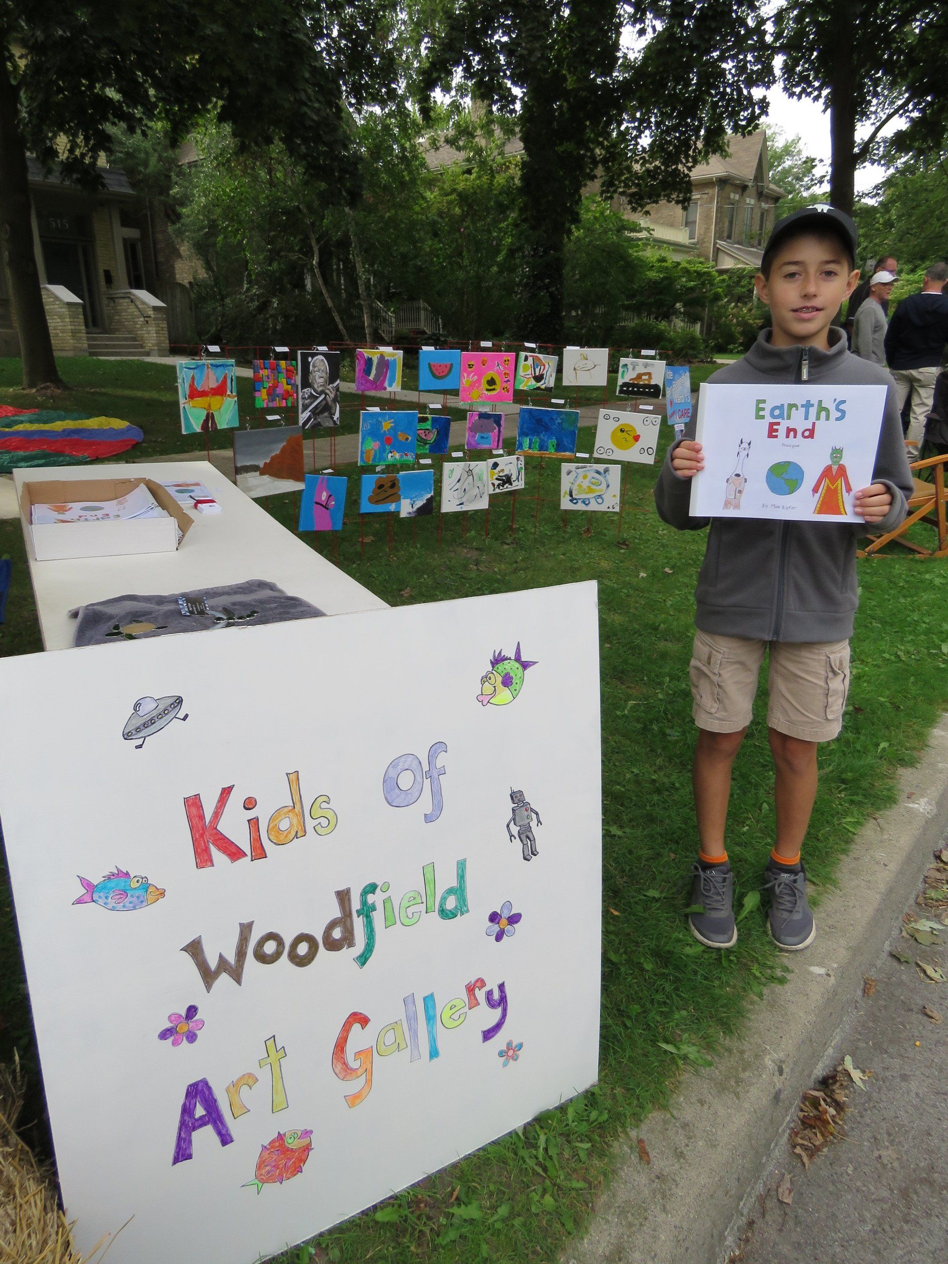 Max's stall at Woodfield fall fair.