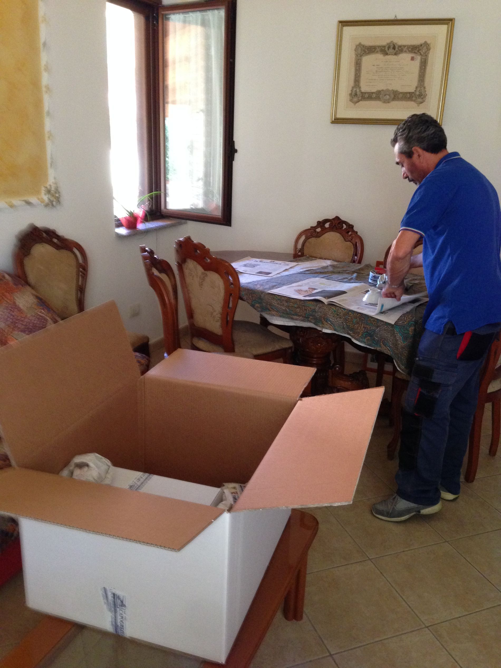 imballaggio in scatola
