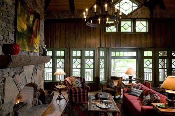 Custom Fireplace Design, Adirondack Mountains 15