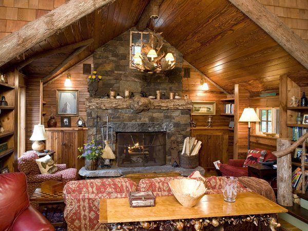 Custom Fireplace Design, Adirondack Mountains 8