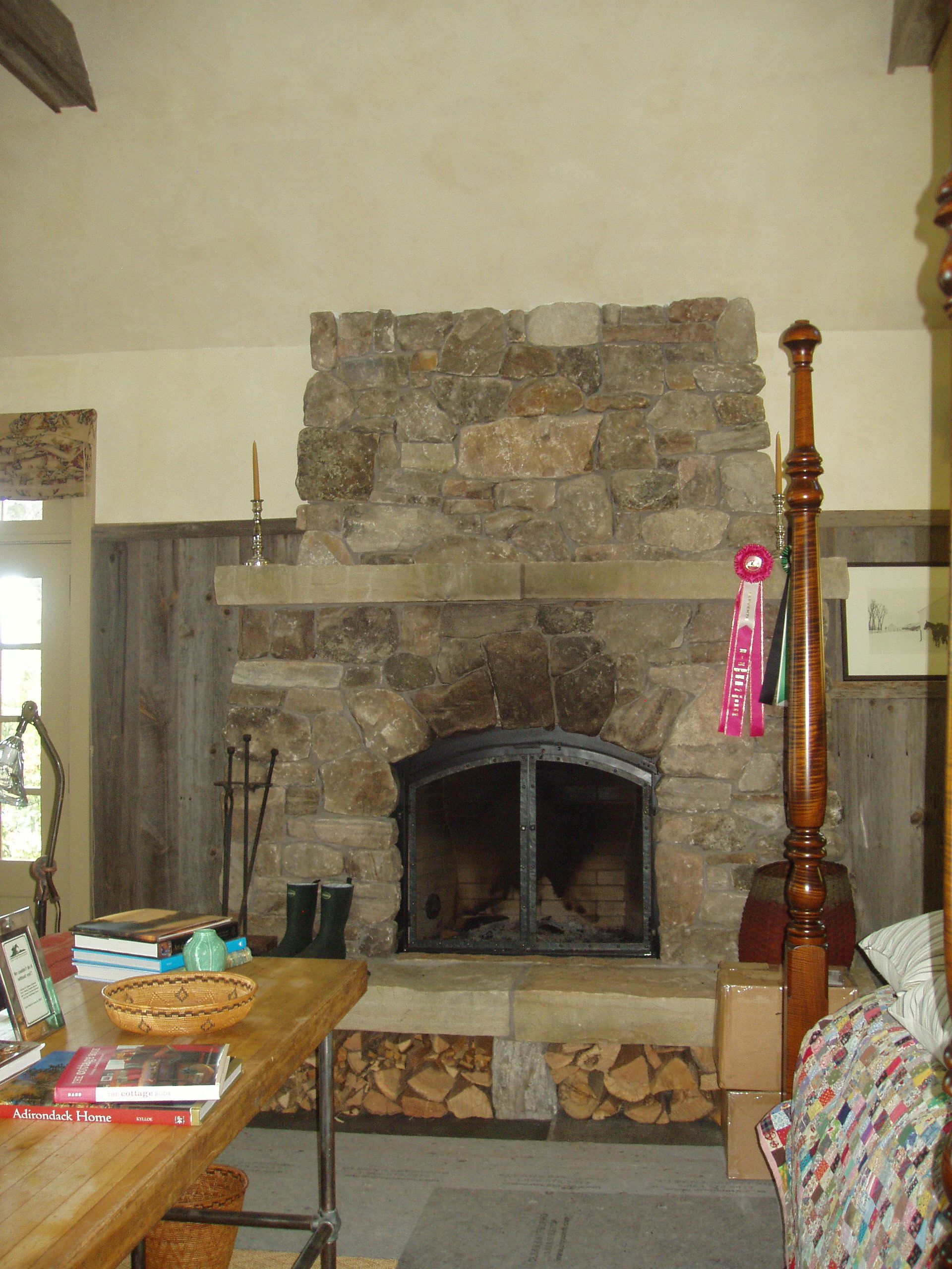 Custom Fireplace Design, Adirondack Mountains 7